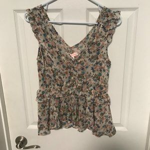 ReNamed: Good Condition Floral Sleeveless Blouse